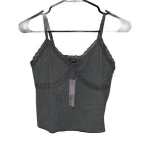Bundle of 5 NWT Wild Fable Women’s Cropped Tank Tops | Medium Gray | V-Neck